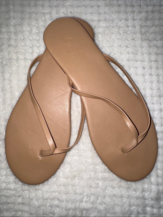 LOFT Shoes - 🩴 EUC LOFT Nude Minimalist Flip Flop Sandals – Women’s Size 10